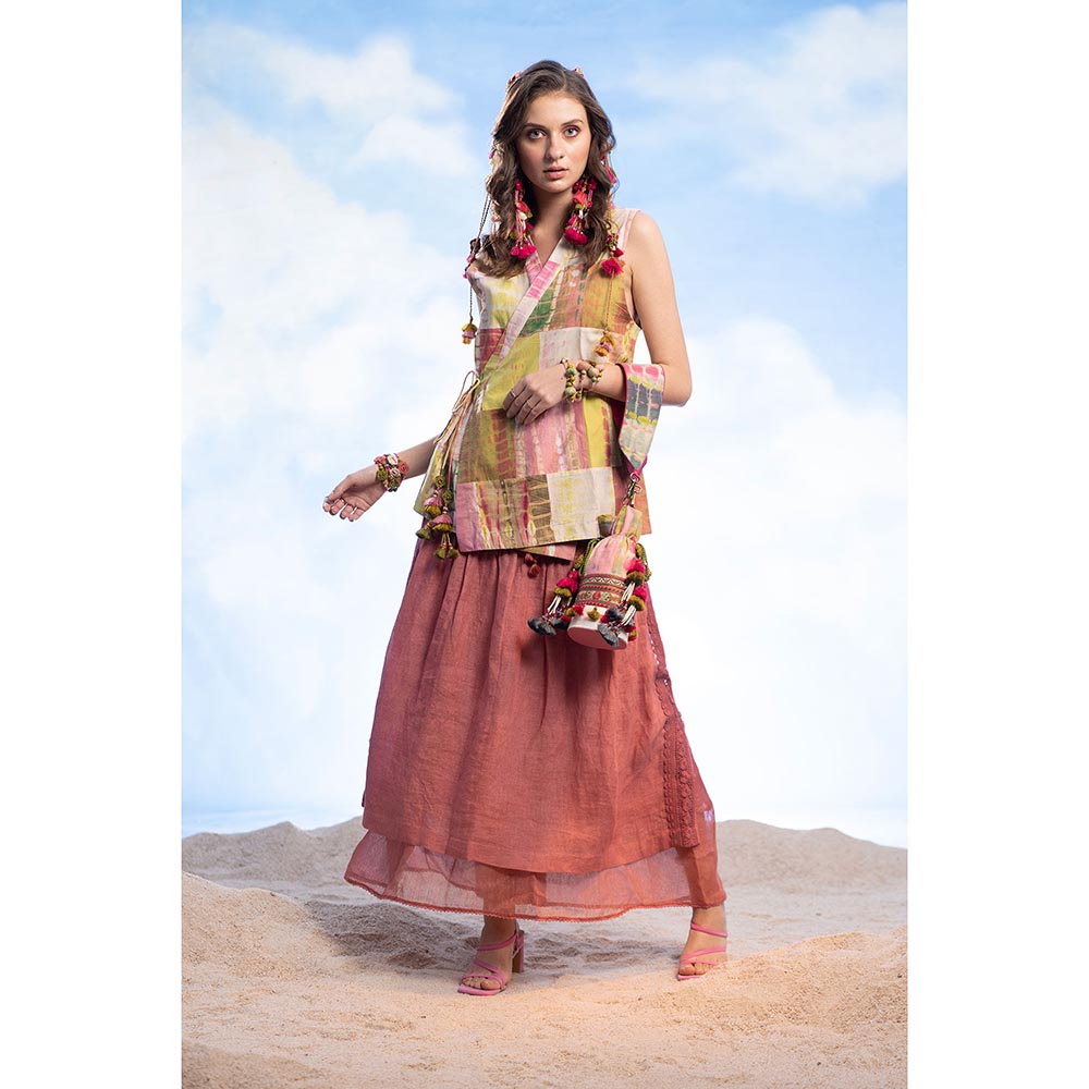 CAPISVIRLEO Patchwork Overlap Jacket