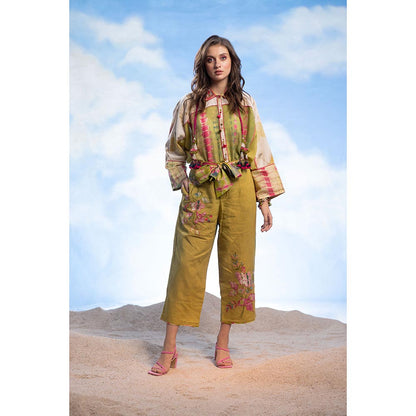 CAPISVIRLEO Double Collar Boho Shirt