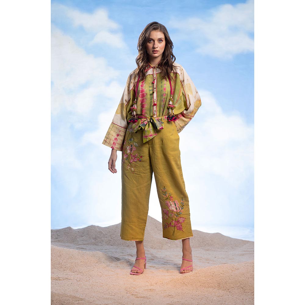 CAPISVIRLEO Double Collar Boho Shirt
