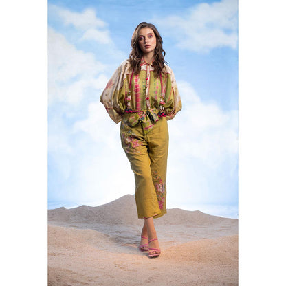 CAPISVIRLEO Double Collar Boho Shirt