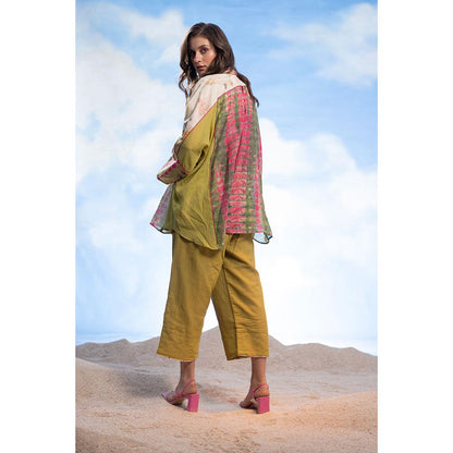 CAPISVIRLEO Double Collar Boho Shirt