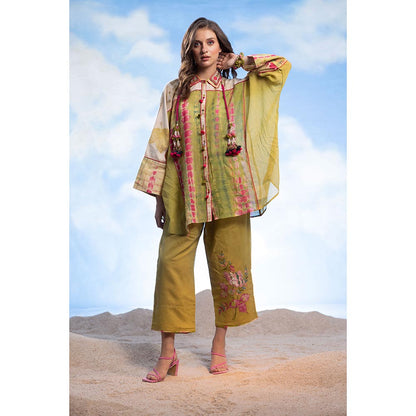 CAPISVIRLEO Double Collar Boho Shirt