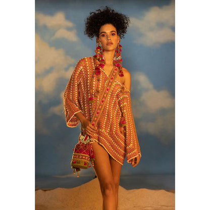 CAPISVIRLEO Crochet Mini Dress