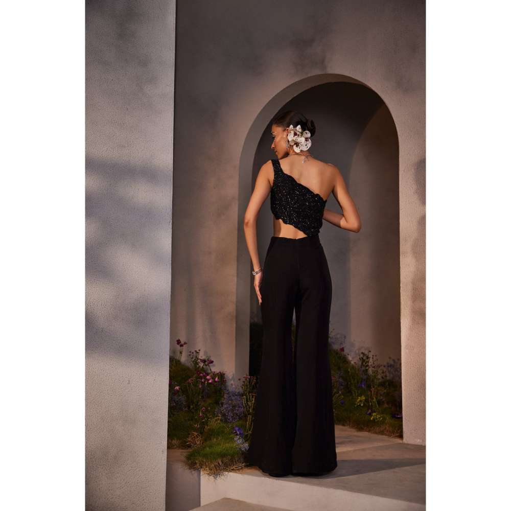 CHARU AND VASUNDHARA Luciana Black Jumpsuit