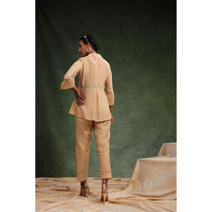 CHARU MAKKAR Beige Diva Co-Ord (Set of 3)