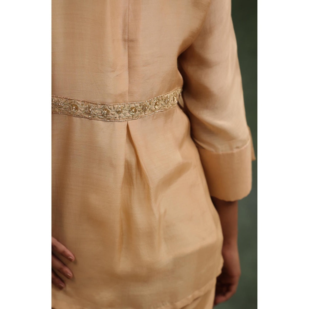 CHARU MAKKAR Beige Diva Co-Ord (Set of 3)