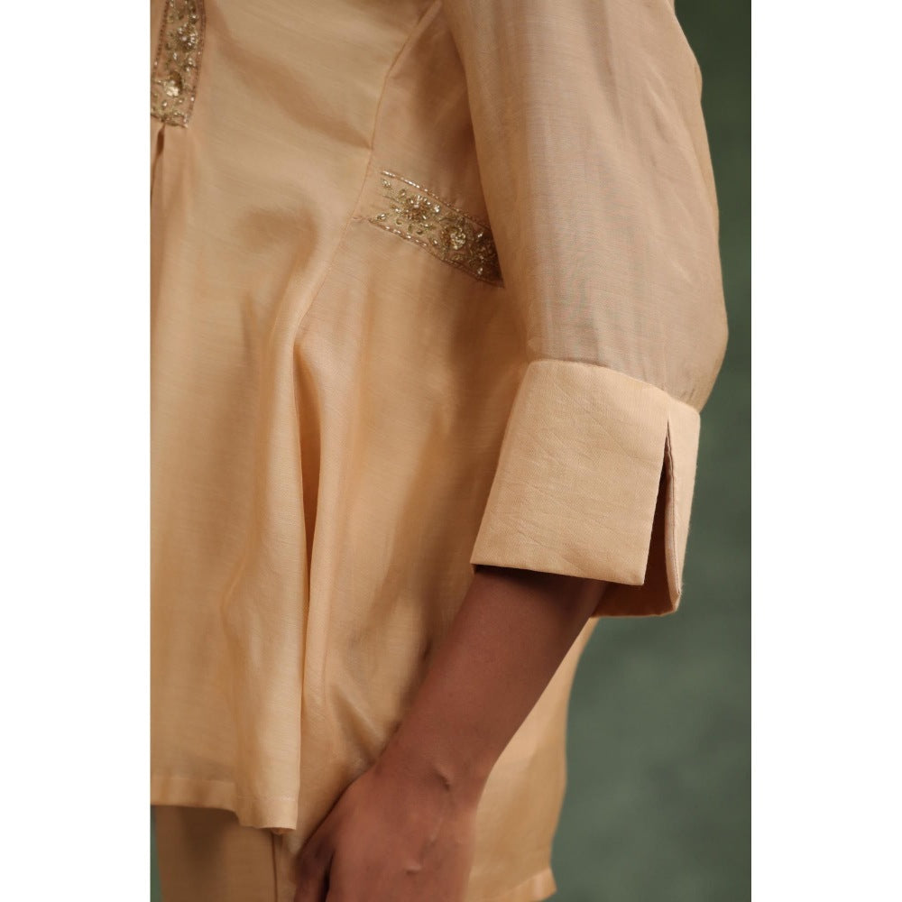 CHARU MAKKAR Beige Diva Co-Ord (Set of 3)