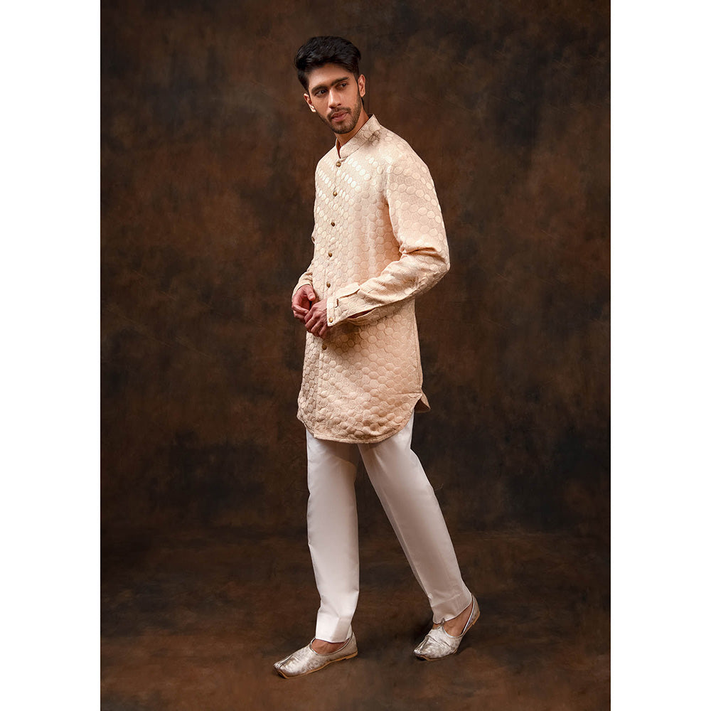 CHAR CHAAND Cream Harmony Chikankari Kurta