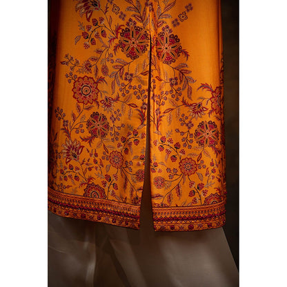 CHAR CHAAND Men Mustard Kurta