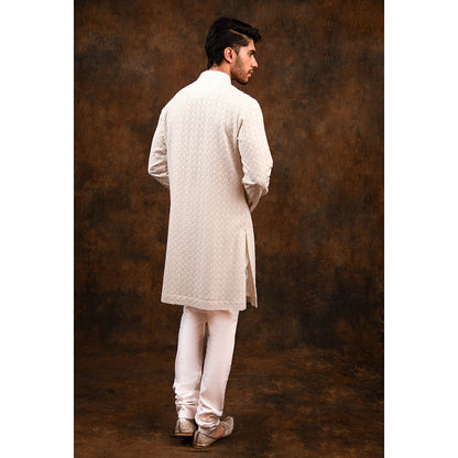 CHAR CHAAND Men Ivory Kurta
