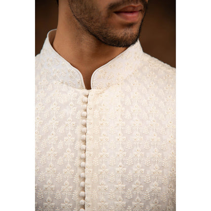 CHAR CHAAND Men Ivory Kurta