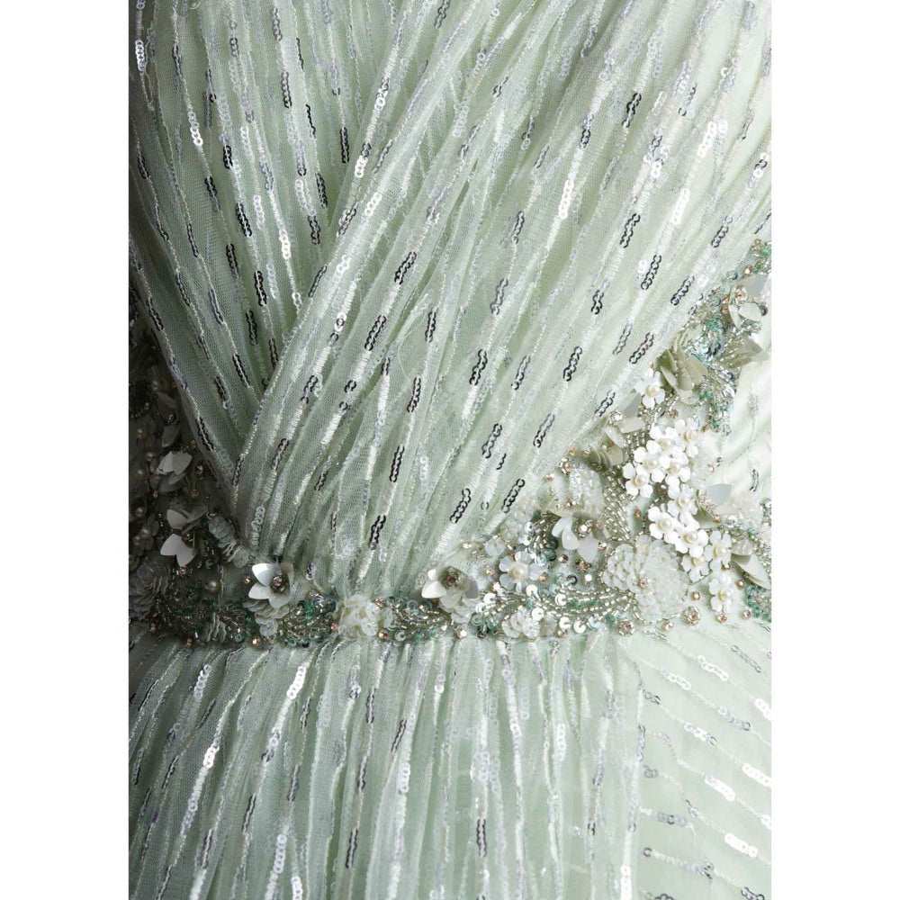 CHAASHNI BY MAANSI & KETAN Green Gown