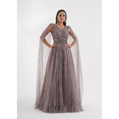 CHAASHNI BY MAANSI & KETAN Lavender Gown
