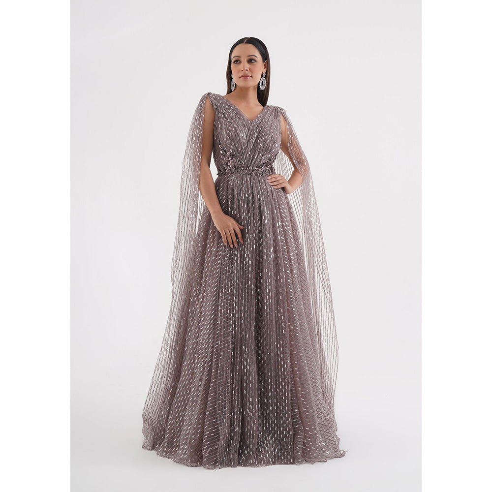 CHAASHNI BY MAANSI & KETAN Lavender Gown