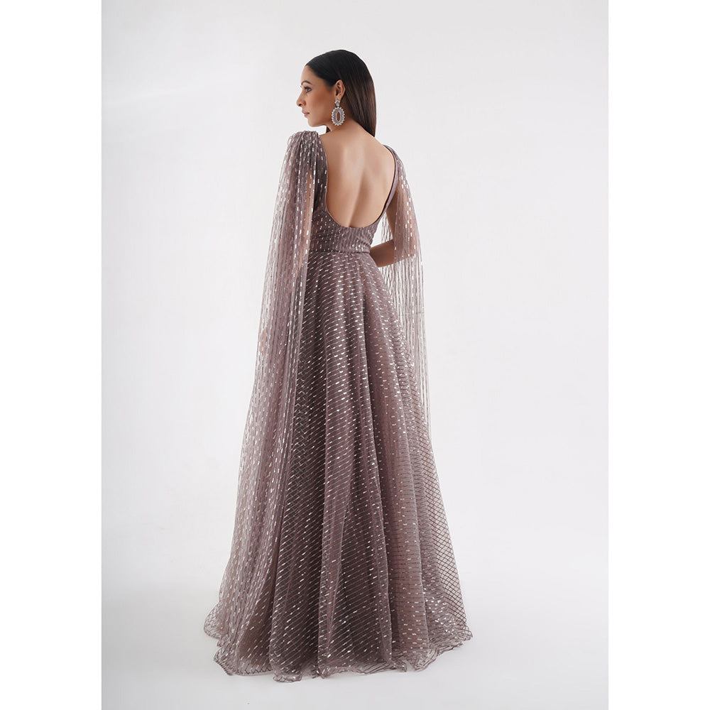 CHAASHNI BY MAANSI & KETAN Lavender Gown