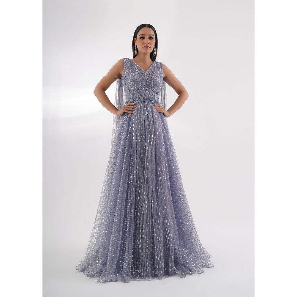 CHAASHNI BY MAANSI & KETAN Blue Gown