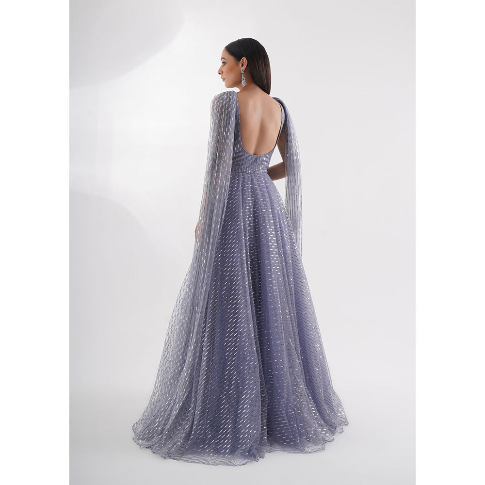 CHAASHNI BY MAANSI & KETAN Blue Gown