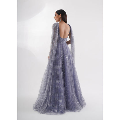 CHAASHNI BY MAANSI & KETAN Blue Gown