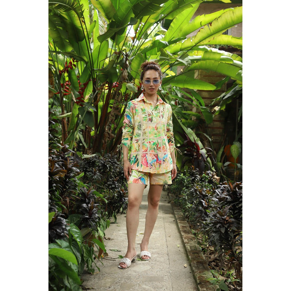 September Spring Fiona Printed Shorts Set (Set of 2)