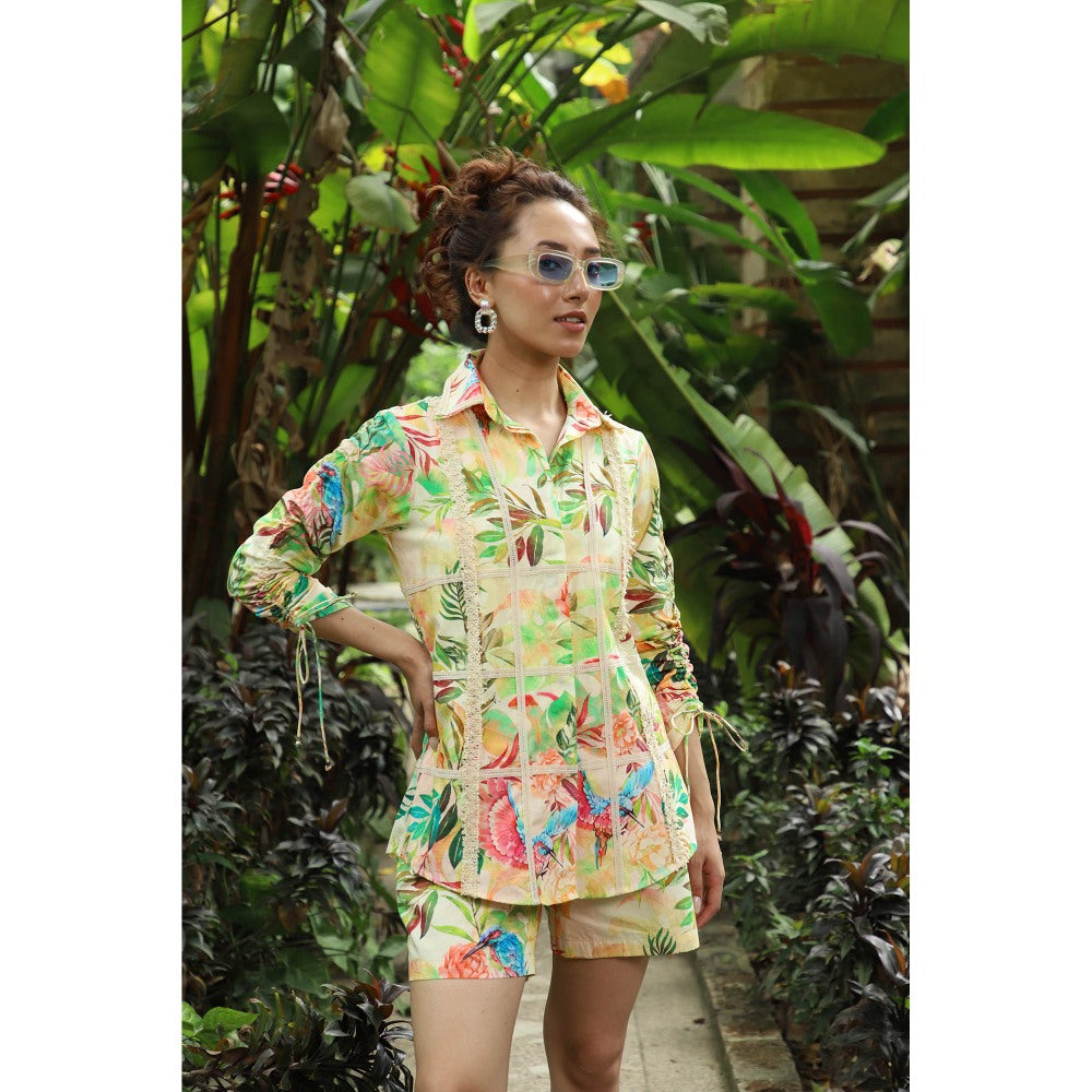 September Spring Fiona Printed Shorts Set (Set of 2)