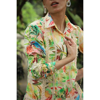 September Spring Fiona Printed Shorts Set (Set of 2)