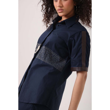 September Spring Navy Whale Co-Ord Set - Navy Blue