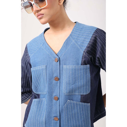 September Spring Puzzle Anchor Co-Ord Set - Blue