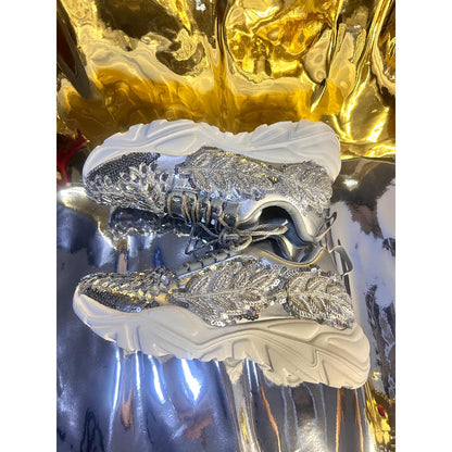 Chal Jooti Once Upon A Snowflake Silver Sneakers