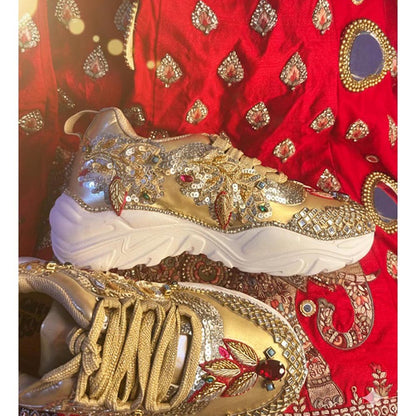 Chal Jooti Ballad Of Colors Gold Sneakers