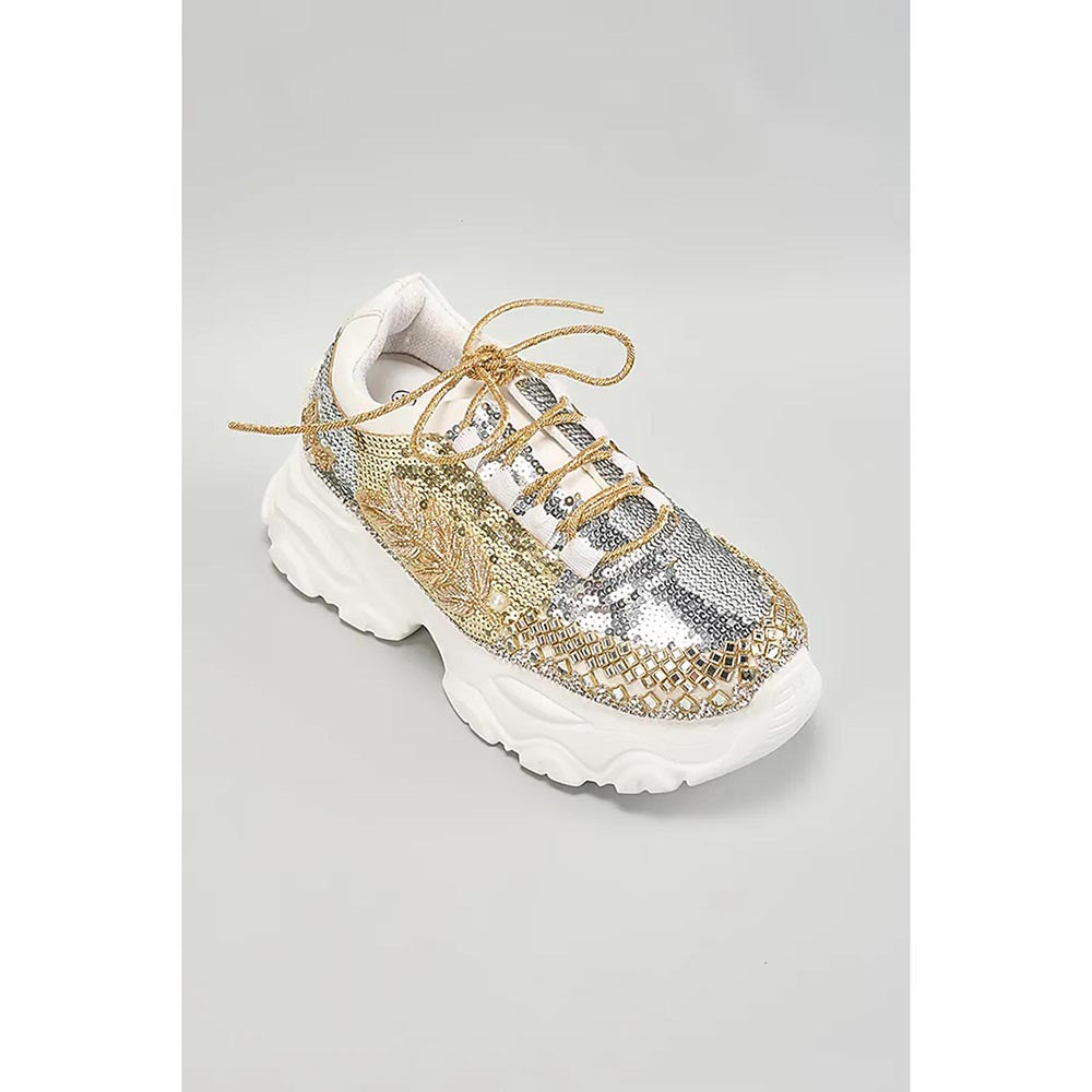 Chal Jooti Her Highness White Sneakers