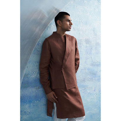 Charkhee Aura Brown Overlap Jacket