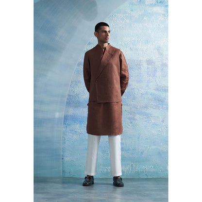 Charkhee Aura Brown Overlap Jacket