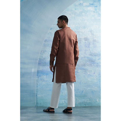 Charkhee Aura Brown Overlap Jacket