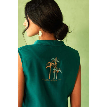 Charkhee Teal Kinaara Co-Ord Set