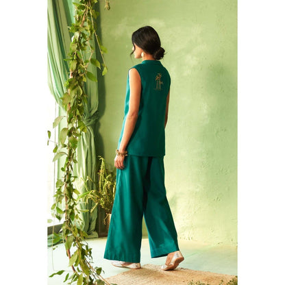 Charkhee Teal Kinaara Co-Ord Set