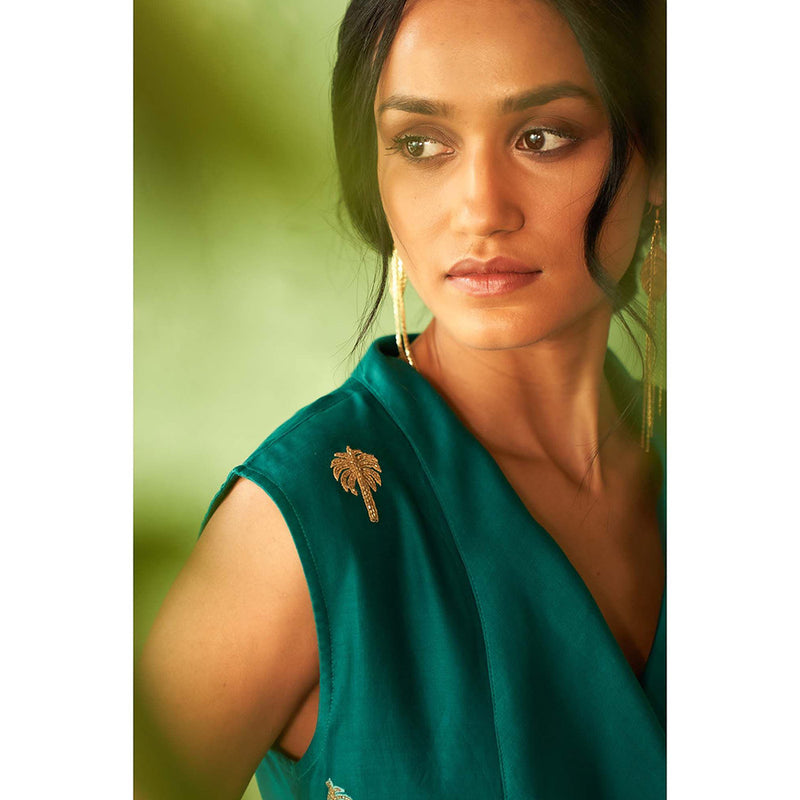 Charkhee Teal Kinaara Co-Ord Set