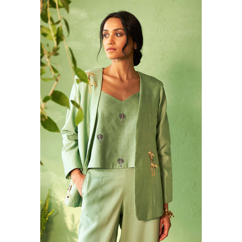 Charkhee Green Kinaara Co-Ord Set