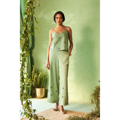 Charkhee Green Kinaara Co-Ord Set