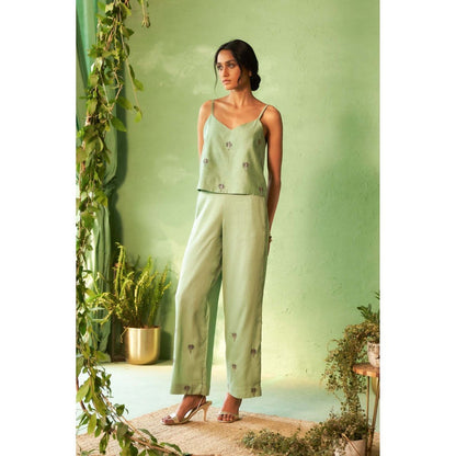 Charkhee Green Kinaara Co-Ord Set