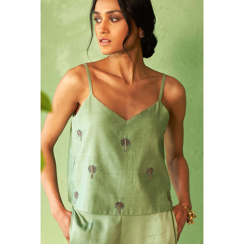 Charkhee Green Kinaara Co-Ord Set