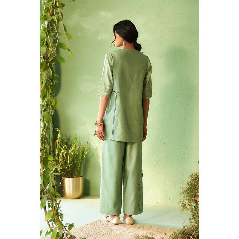 Charkhee Green Kinaara Co-Ord Set