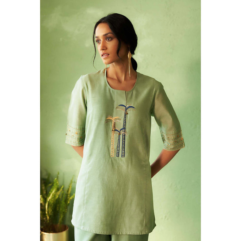 Charkhee Green Kinaara Co-Ord Set