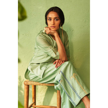 Charkhee Green Kinaara Co-Ord Set