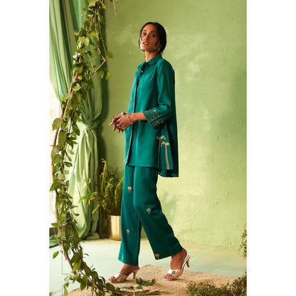 Charkhee Teal Kinaara Co-Ord Set