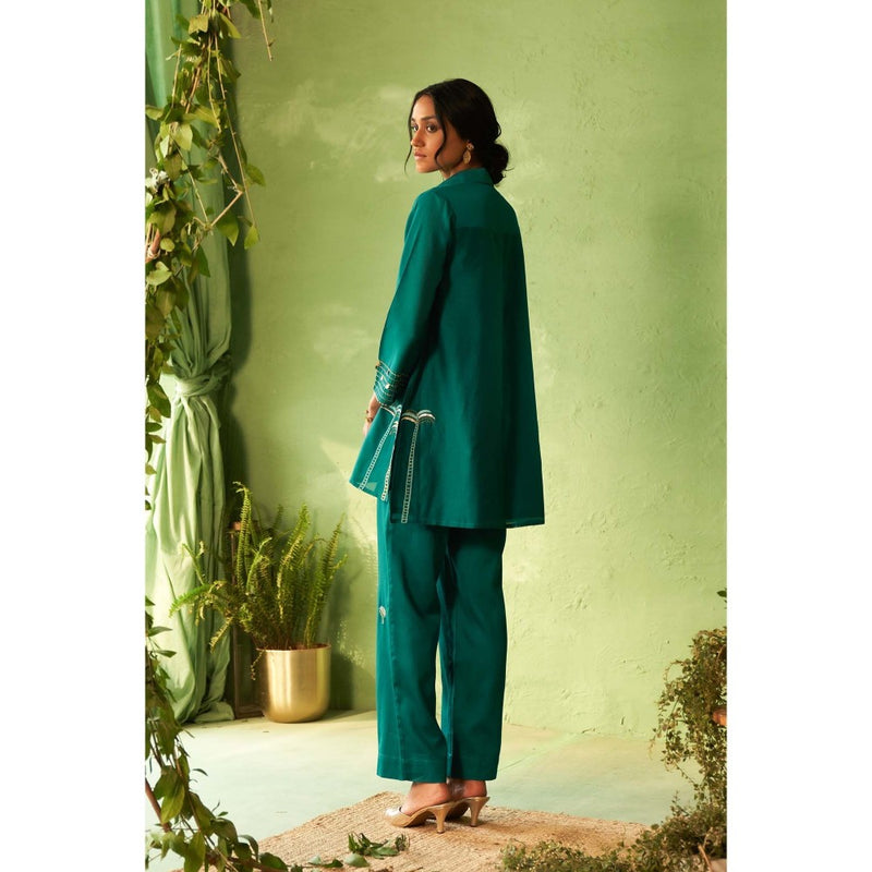 Charkhee Teal Kinaara Co-Ord Set