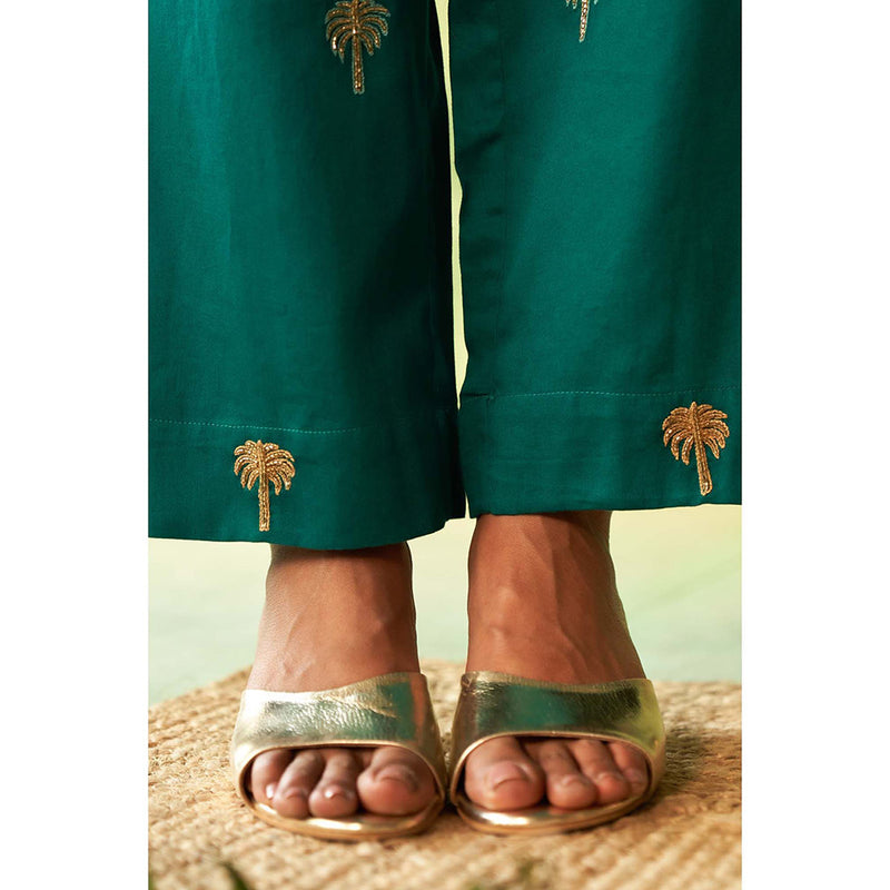 Charkhee Teal Kinaara Co-Ord Set