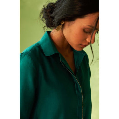 Charkhee Teal Kinaara Co-Ord Set