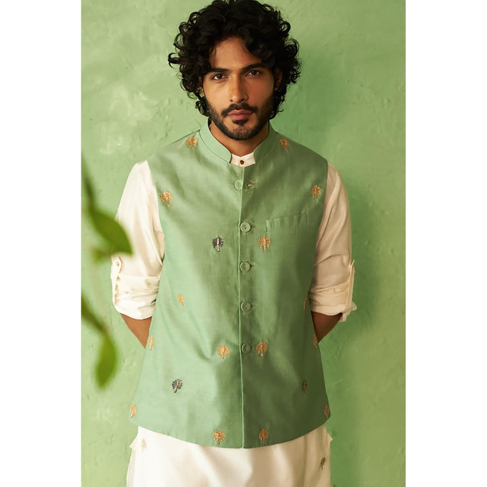 Charkhee Kinaara White Bundi Set