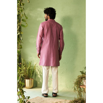 Charkhee Kinaara Front Open Kurta with Pyjama