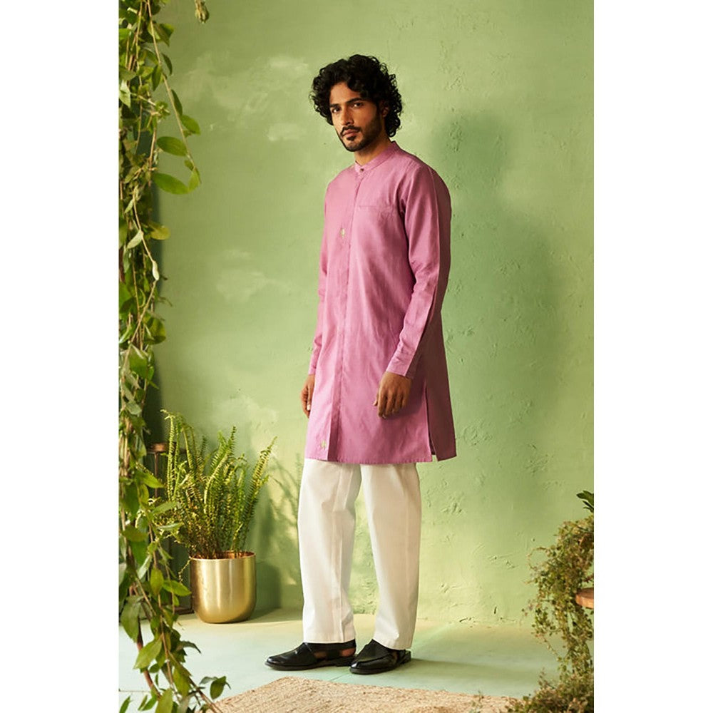 Charkhee Kinaara Front Open Kurta with Pyjama